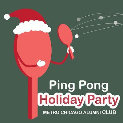Ping Pong Holiday Party With The Metro Chicago Alumni Club